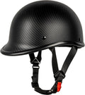 Motorcycle Helmet Half Shell Hawk Style - Lightweight DOT Carbon Fiber