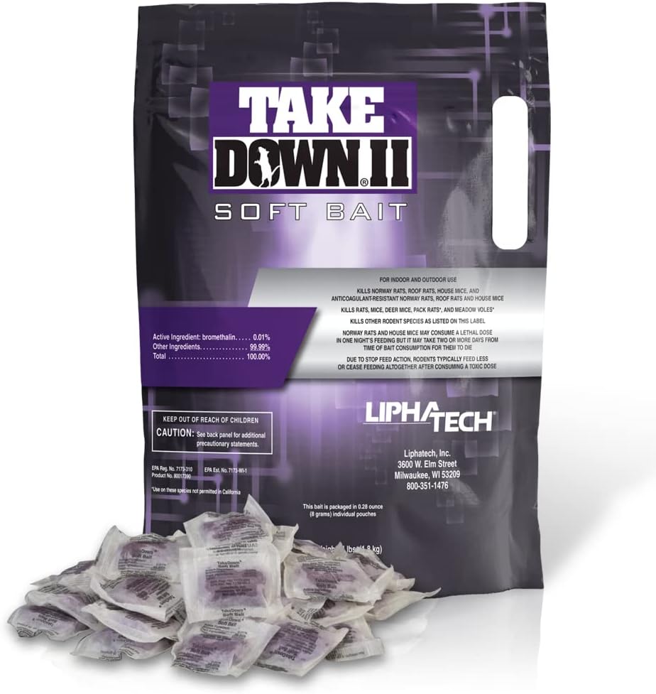 LIPHA TECH Takedown II Soft Bait for Effective Rodent Control