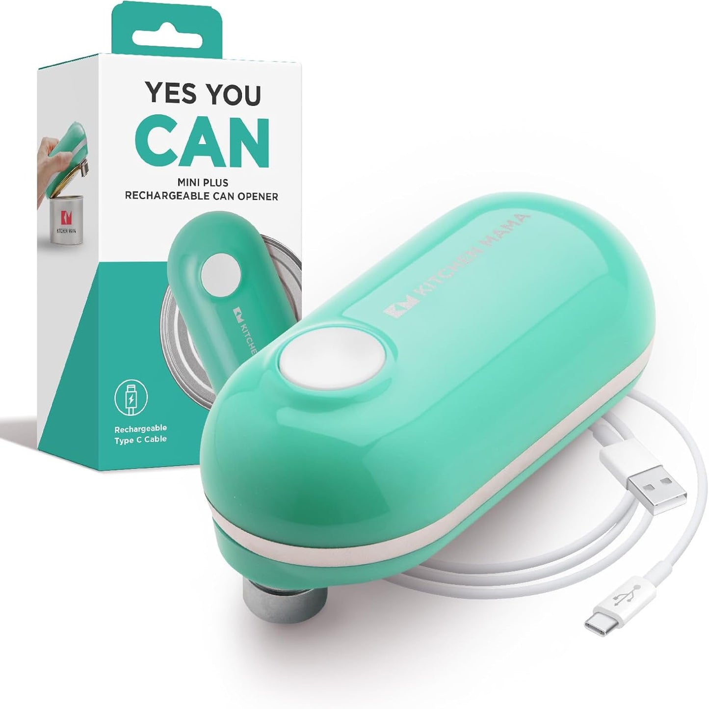 Kitchen Mama Mini Plus Electric Can Opener for Easy Use