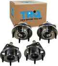 4 Piece Wheel Bearing & Hub Assembly Set Compatible with 2000-2016 GM