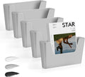 No Drilling File Holder Wall Organizer 5 Pack - Space Saving Mail
