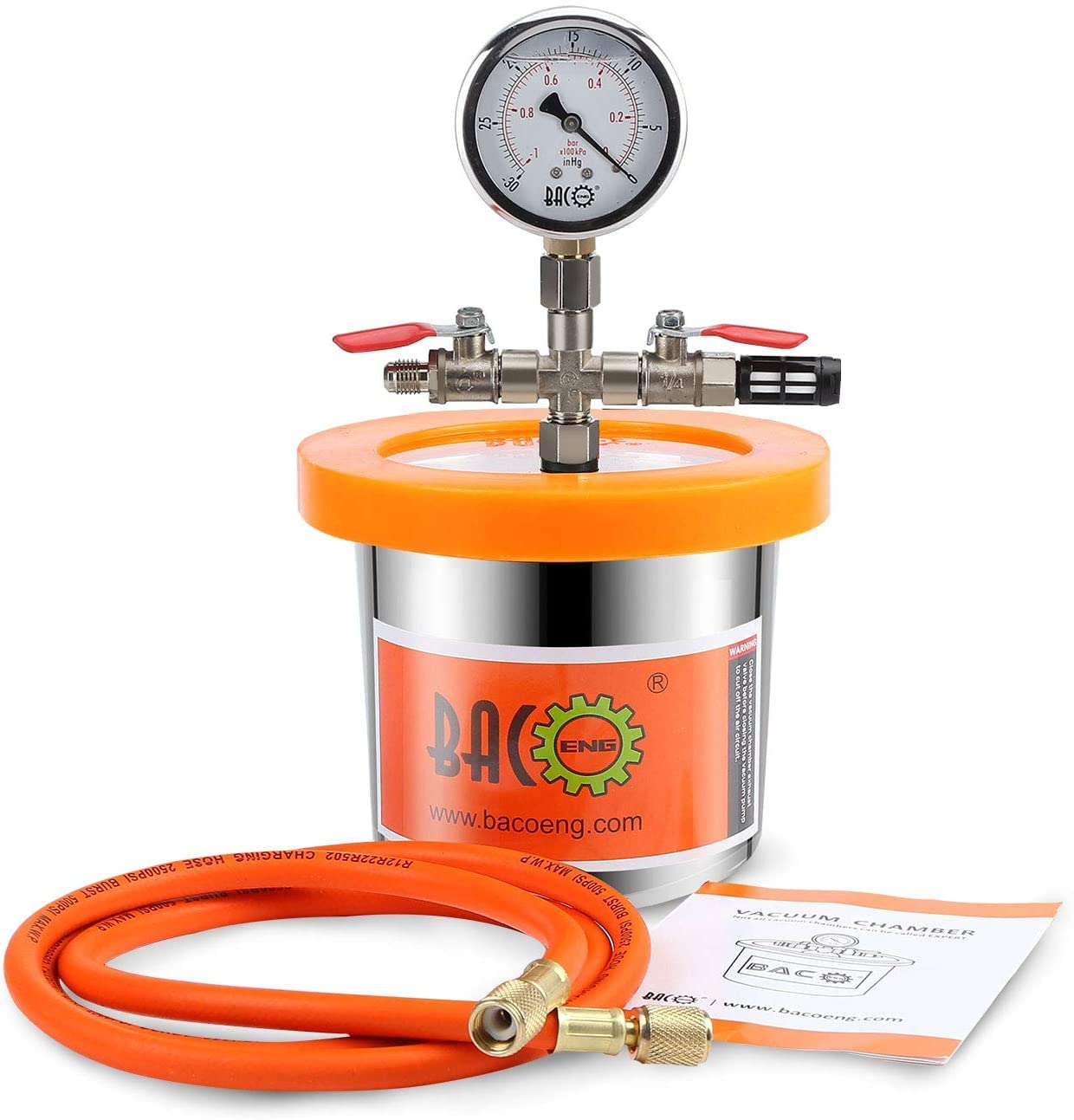 BACOENG Universal Vacuum Chamber Kit for Resin and Epoxies