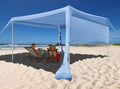 Beach Canopy Tent Shade with Sidewalls 10x10ft - UPF50+ Windproof
