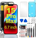 for iPhone 15 Pro Max Screen Replacement 6.7 in Full HD - Repair Kit