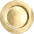 13 in Gold Charger Plates 24 Pack - Durable Fancy Plastic Chargers