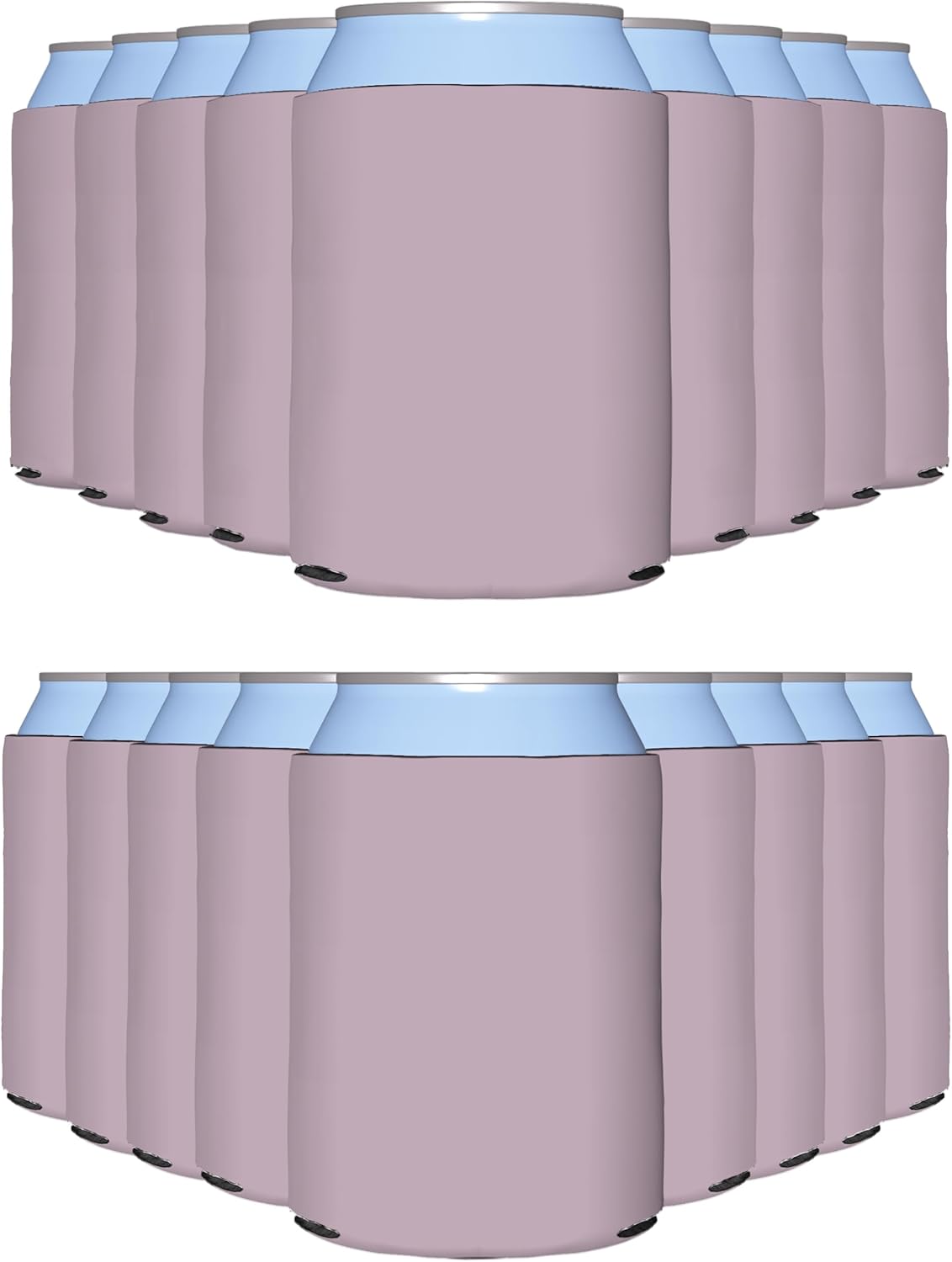 Blush Blank Can Cooler Sleeves for Customizable Party Fun