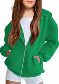 Arshiner Girls Zip Up Hoodies for Casual Fall Wear