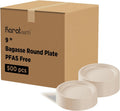 KARAT EARTH Bagasse Compostable 9-in Plates - Bulk Eco Option