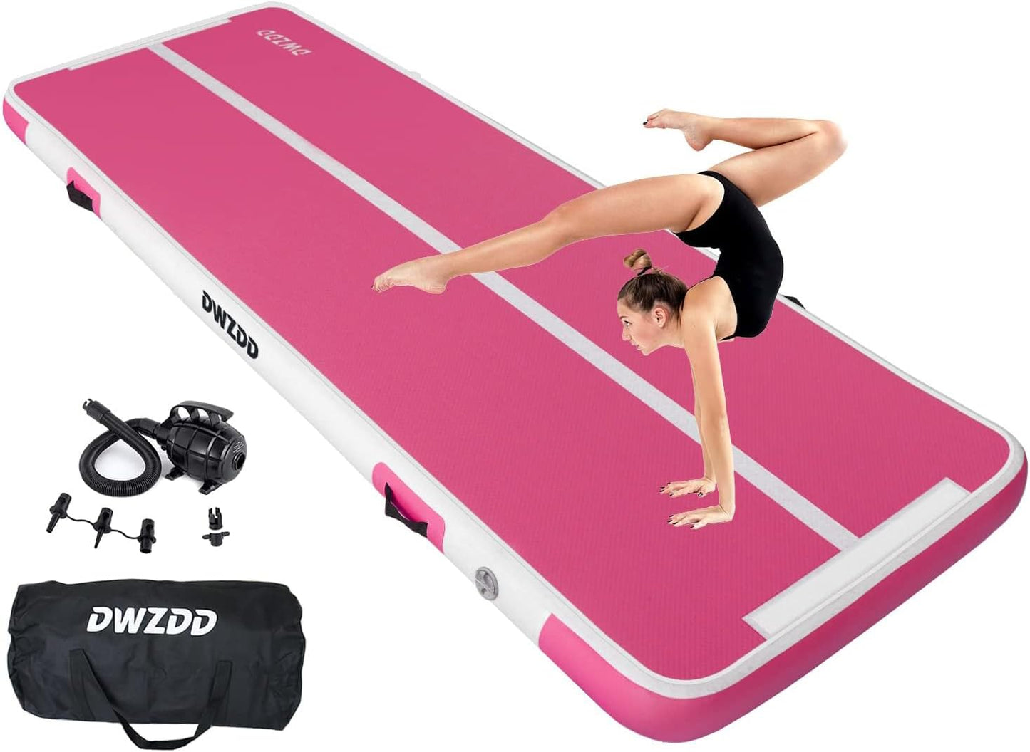 Inflatable Gymnastics Air Mat for Home & Gym - Electric Pump Included