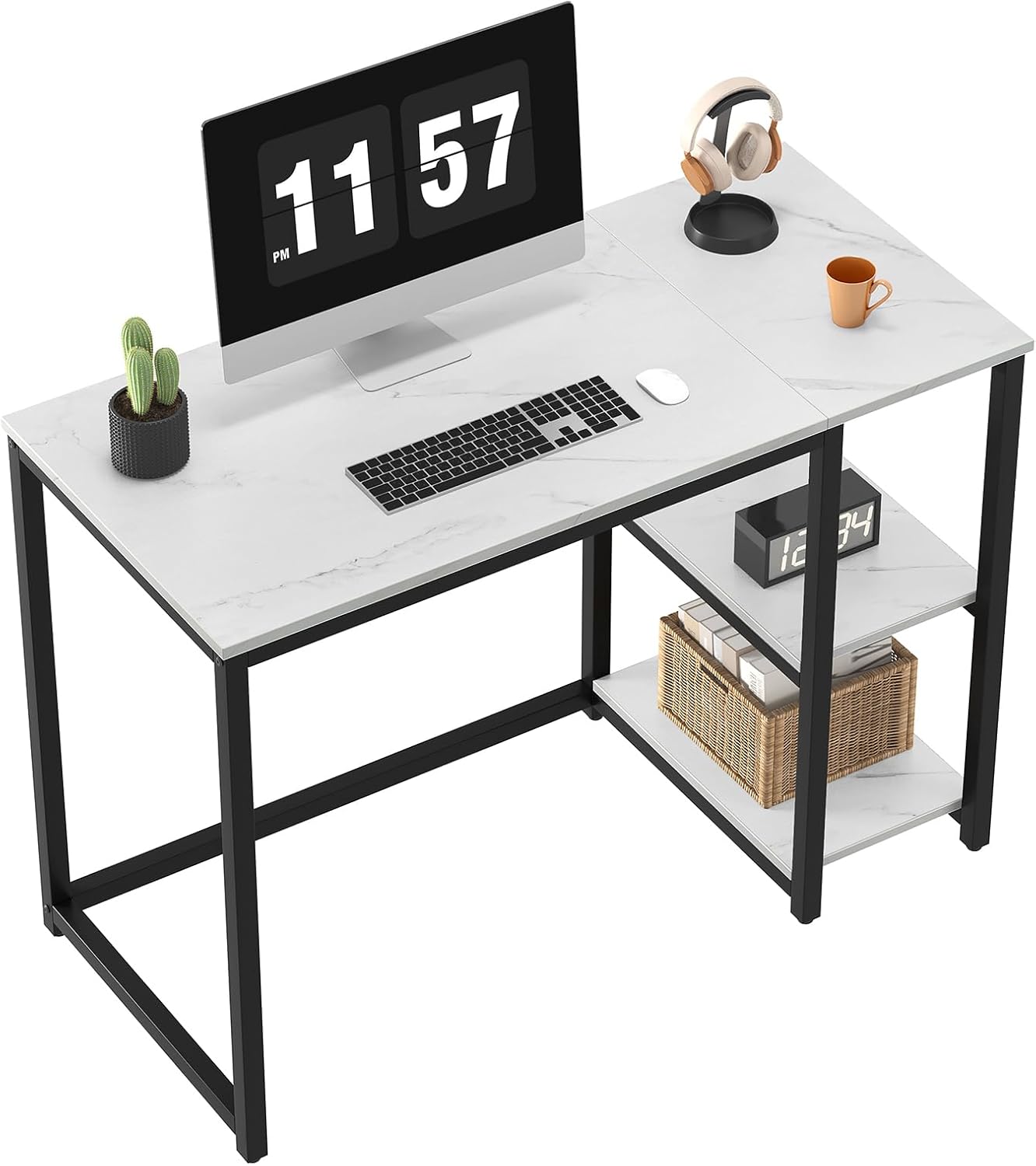Stylish 40 Gaming Desk with Ample Storage