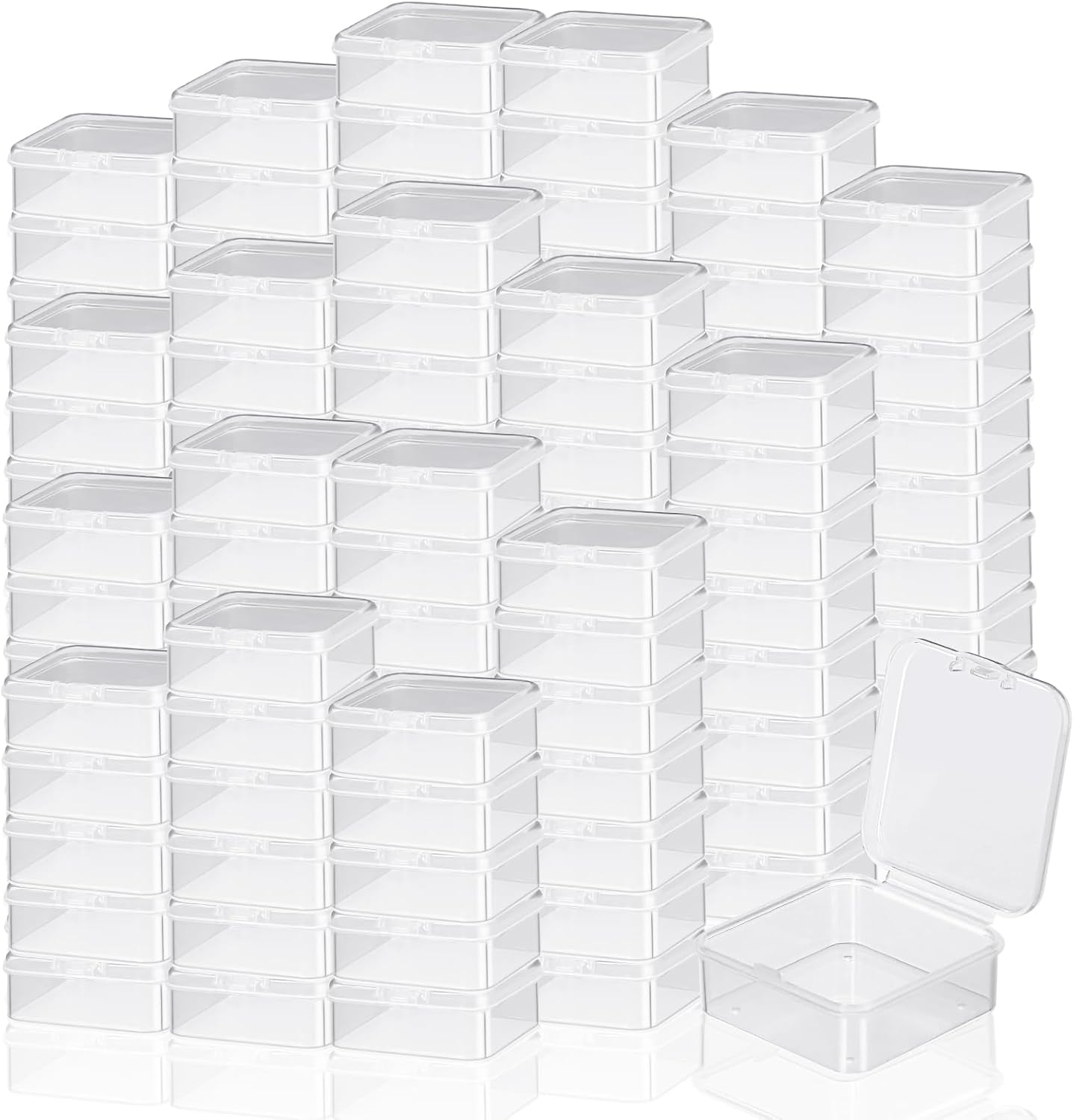 Soaoo 300 Pcs Small Plastic Bead Storage Containers for Crafts