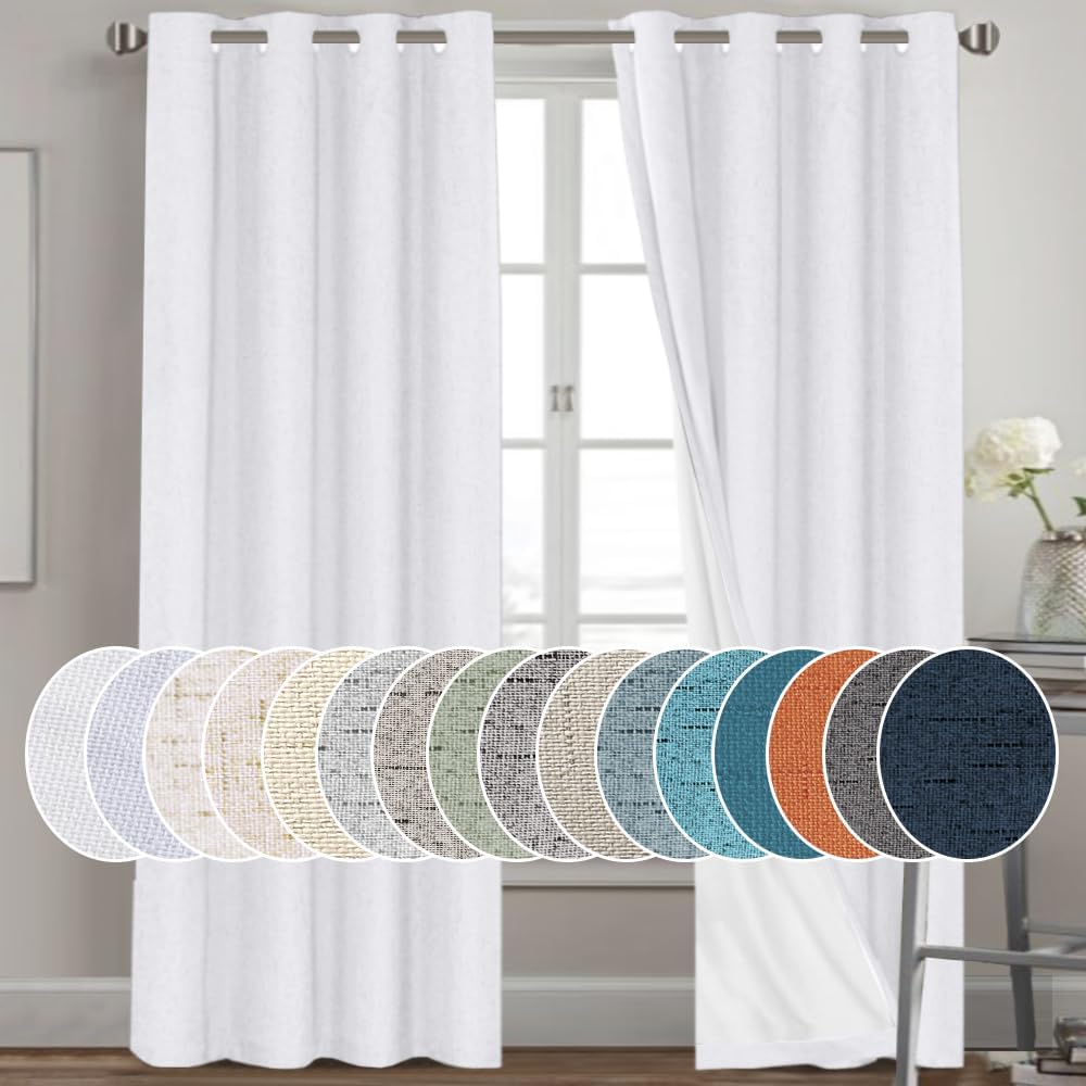 PrinceDeco Blackout Curtains for Bedroom Light-Blocking Sleep