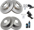 TRQ Front and Rear Brake Pad & Rotor Kit Compatible with 2003-2005