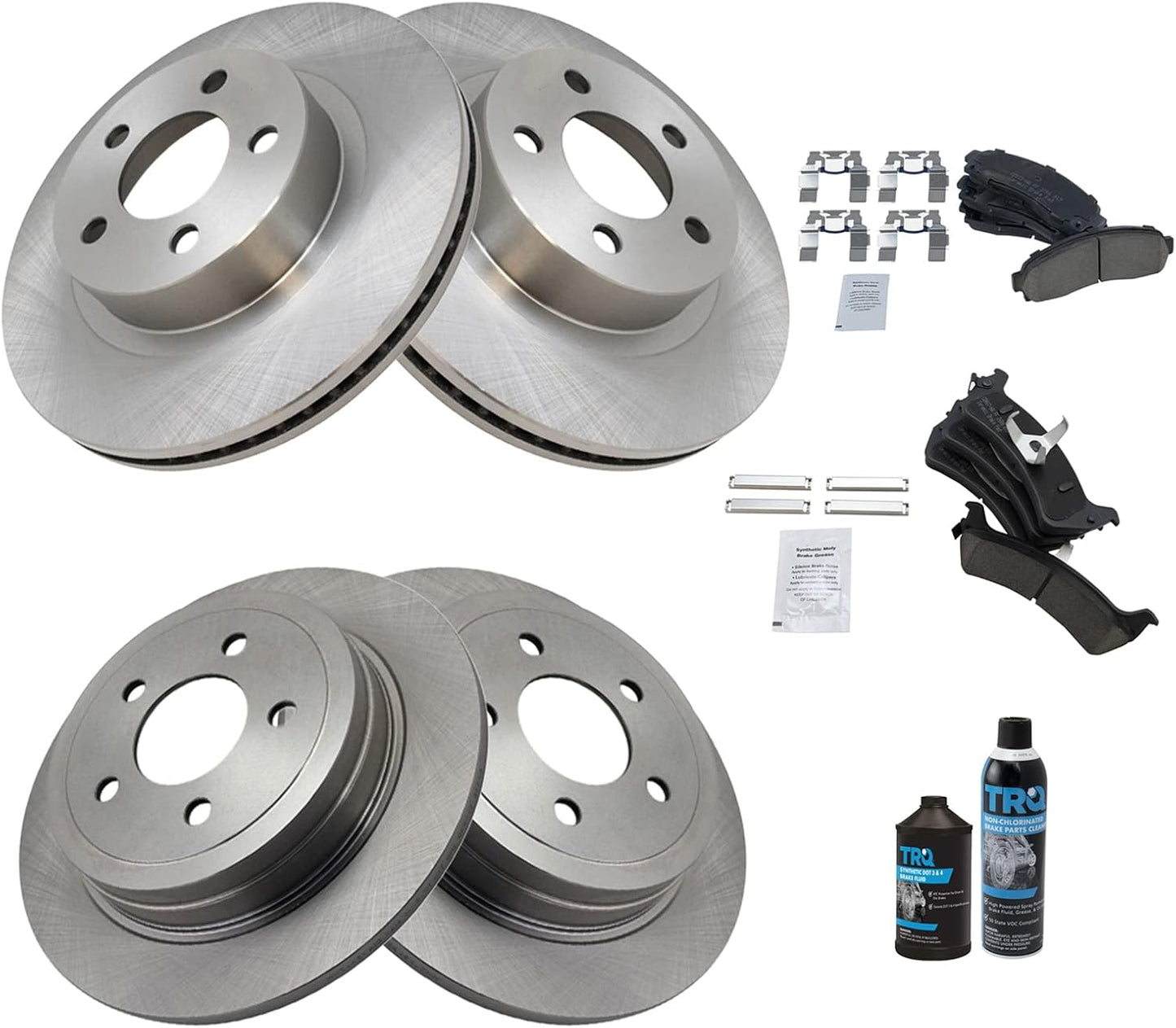 TRQ Brake Pad & Rotor Kit for 2003 Ford Explorer Sport Trac