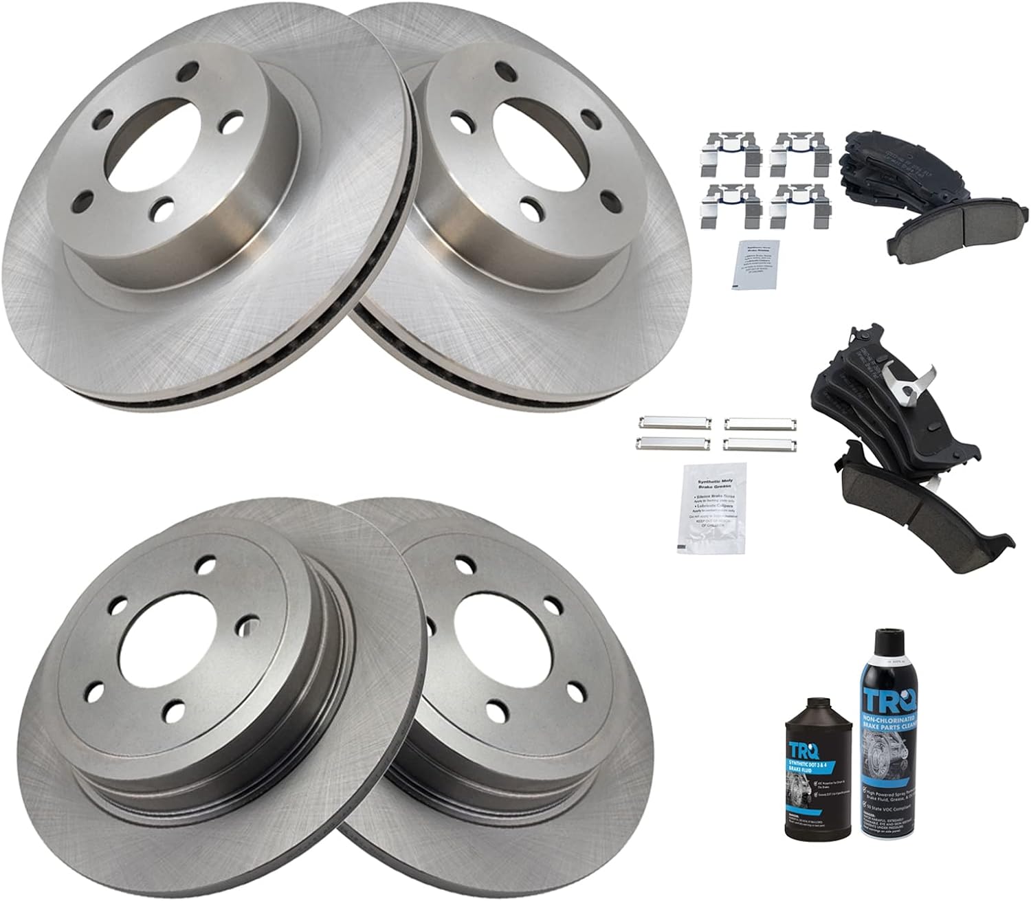 TRQ Brake Pad & Rotor Kit for 2003 Ford Explorer Sport Trac
