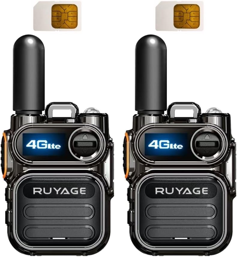 2-Pack Ruyage Walkie Talkies - Unlimited Range Two Way Radios