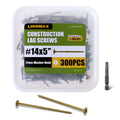 LIONMAX 5 Inch Heavy Duty Lag Screws for Wood Construction Projects