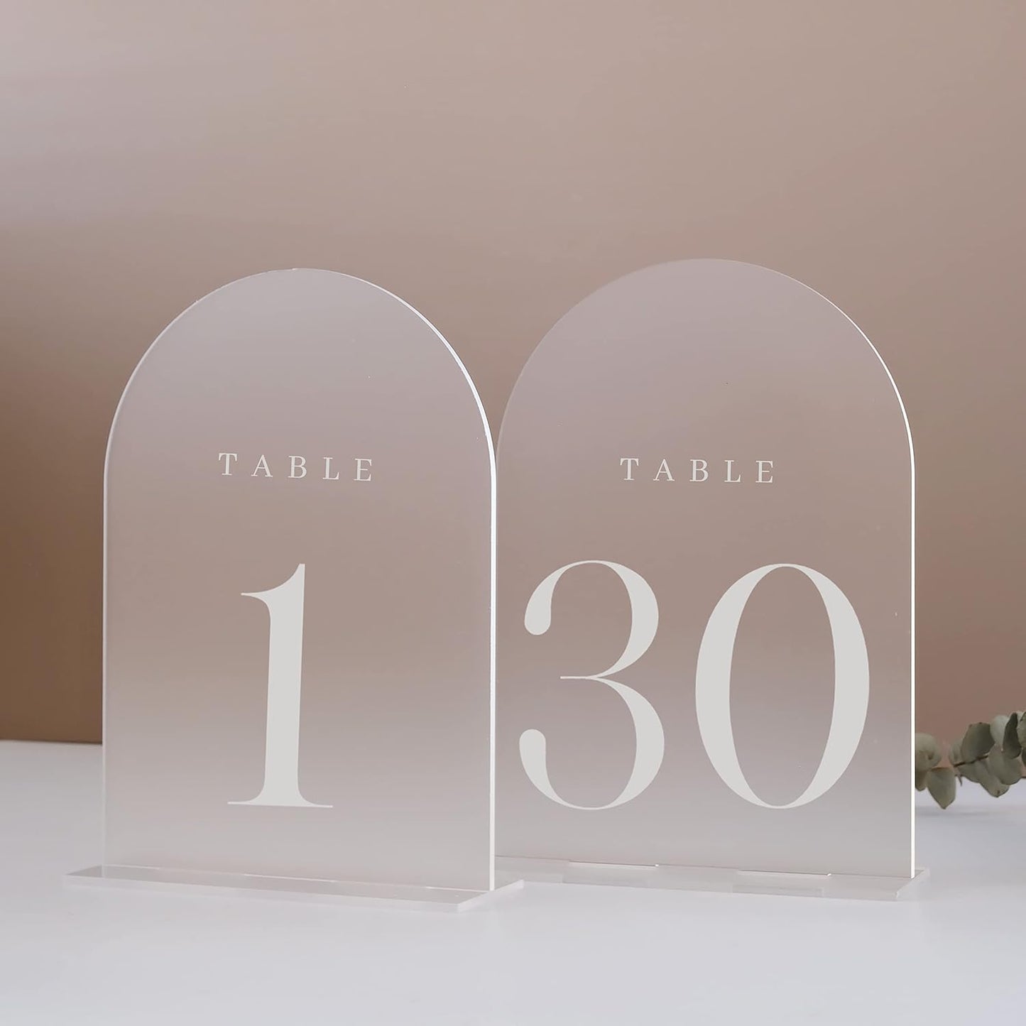 Frosted Arch Table Numbers for Wedding by JINMURY - 30 Pack