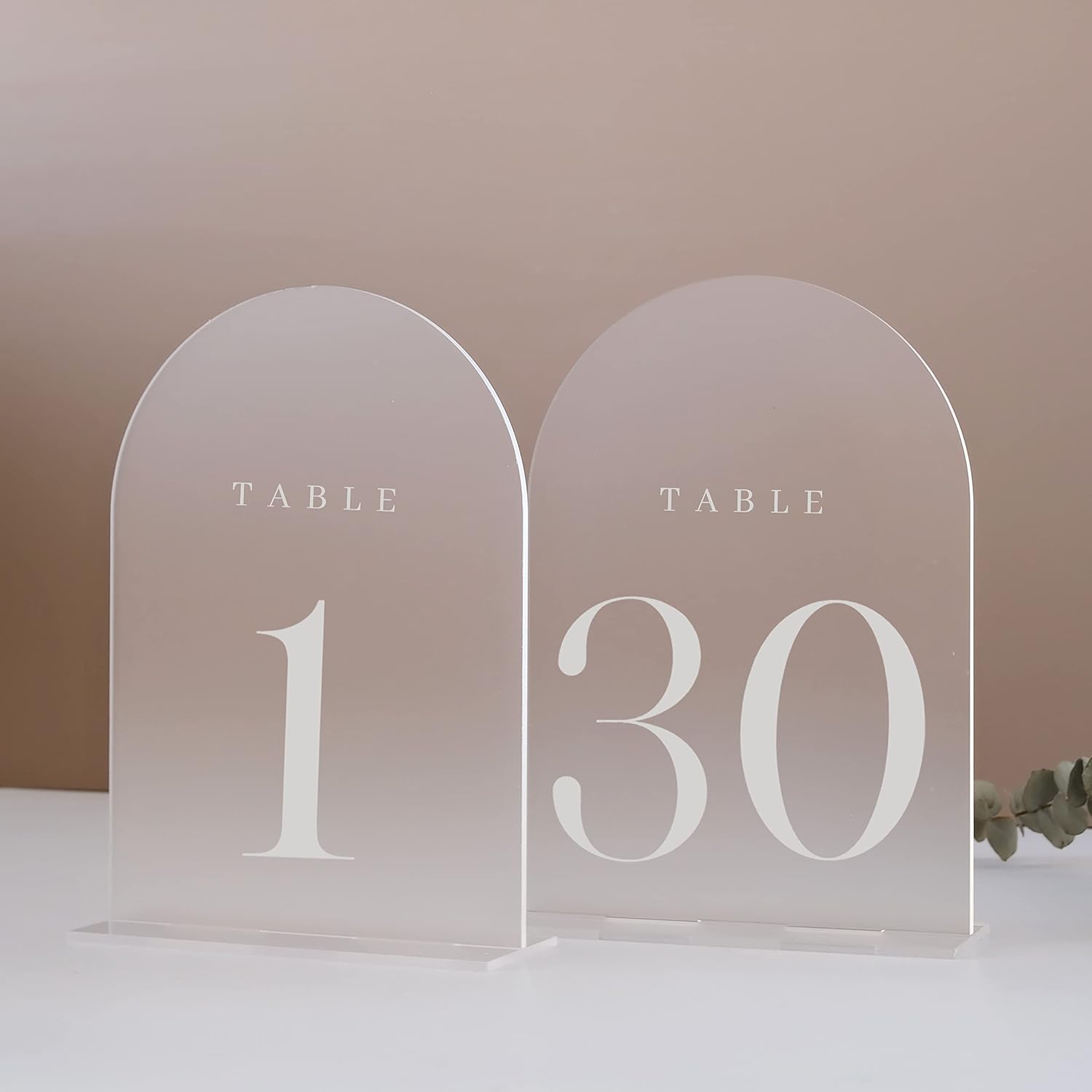 Frosted Arch Table Numbers for Wedding by JINMURY - 30 Pack