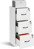 VASAGLE 3 Drawer File Cabinet - Compact Vertical Filing Cabinet