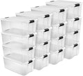 Sterilite 16-Pack Ultra Latching Box 116 Quart - Clear Storage Totes