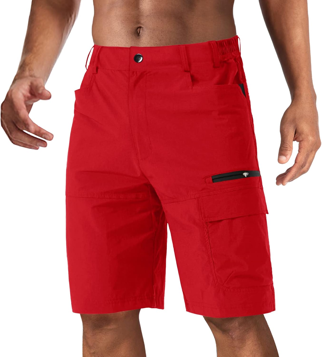CRYSULLY Men's Hiking Cargo Shorts for Outdoor Summer Fun