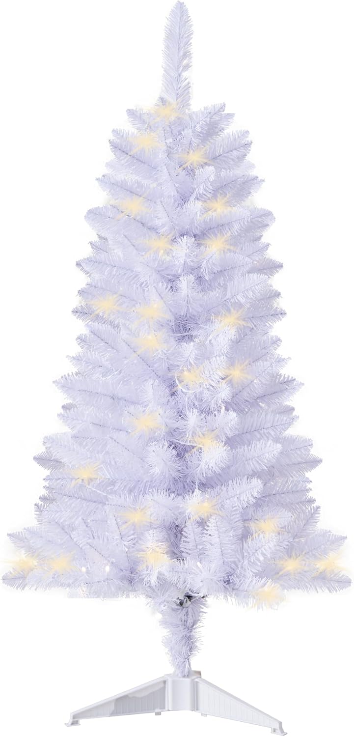 Pre-Lit Artificial Christmas Tree 4Ft for Festive Decor