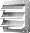 10 Inch Galvanized Shutter Exhaust Louver Vent - Automatic Gravity