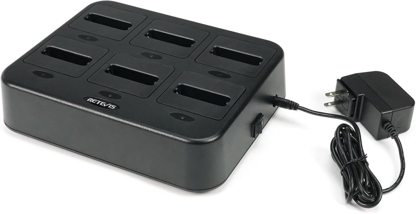 Retevis RT22P B3H B3S Walkie Talkie Six-Way Charger Review
