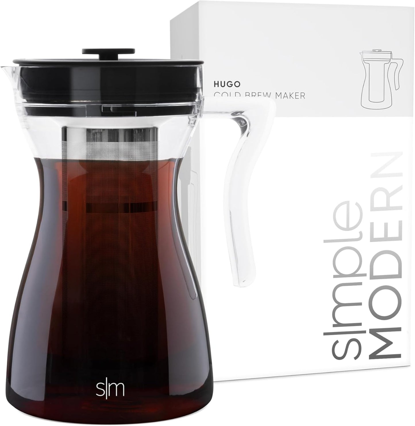 Simple Modern Cold Brew Coffee Maker | Airtight Pitcher | Iced Tea Brewer