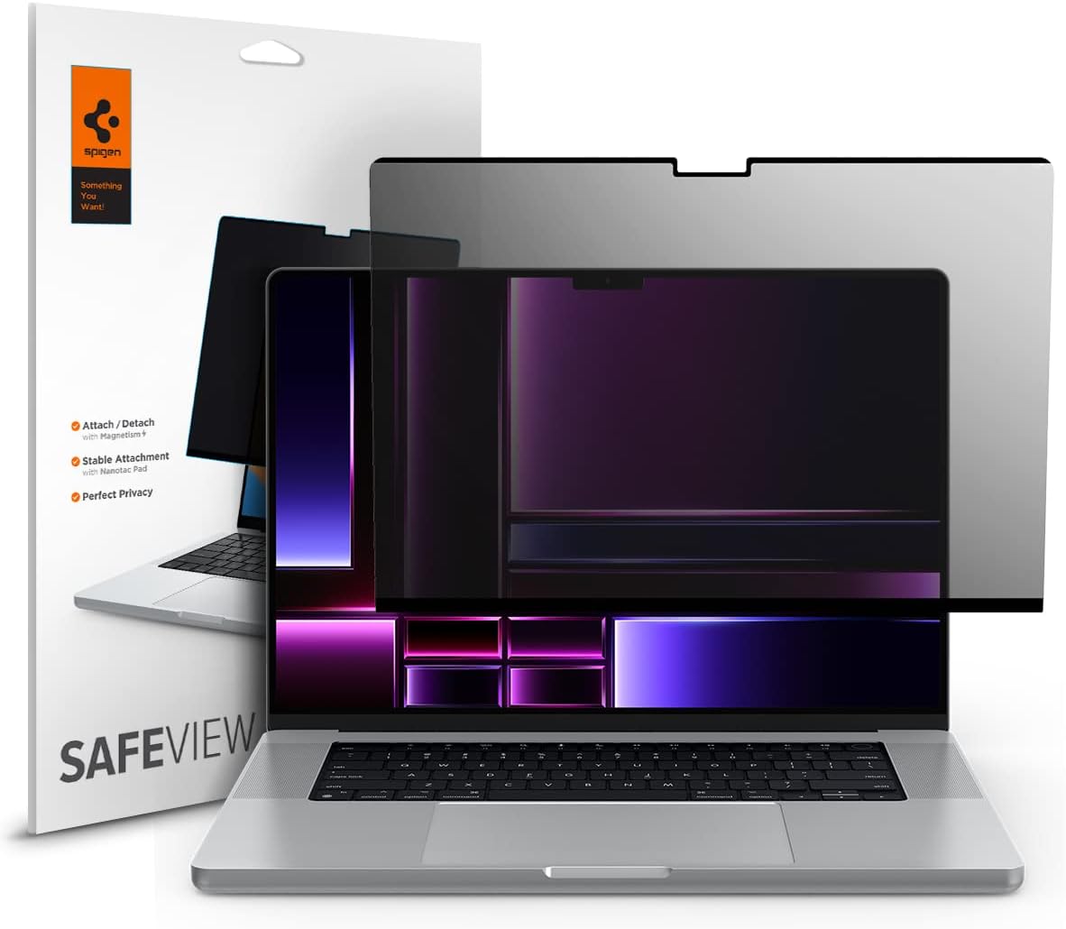 Spigen SafeView Privacy Filter for MacBook Pro 16 inch Models