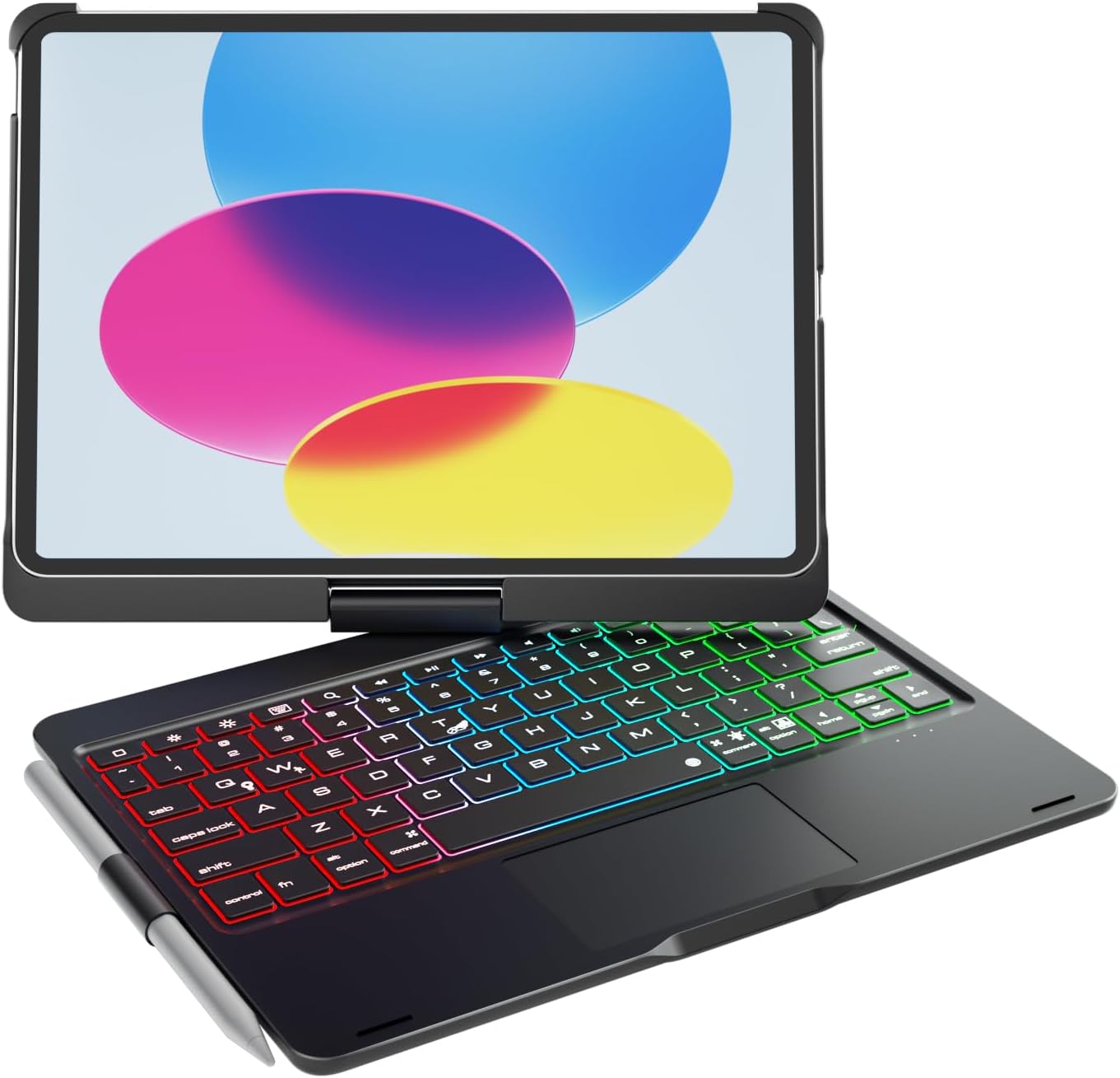 doqo iPad 10th 11th Generation Case with Keyboard and Trackpad