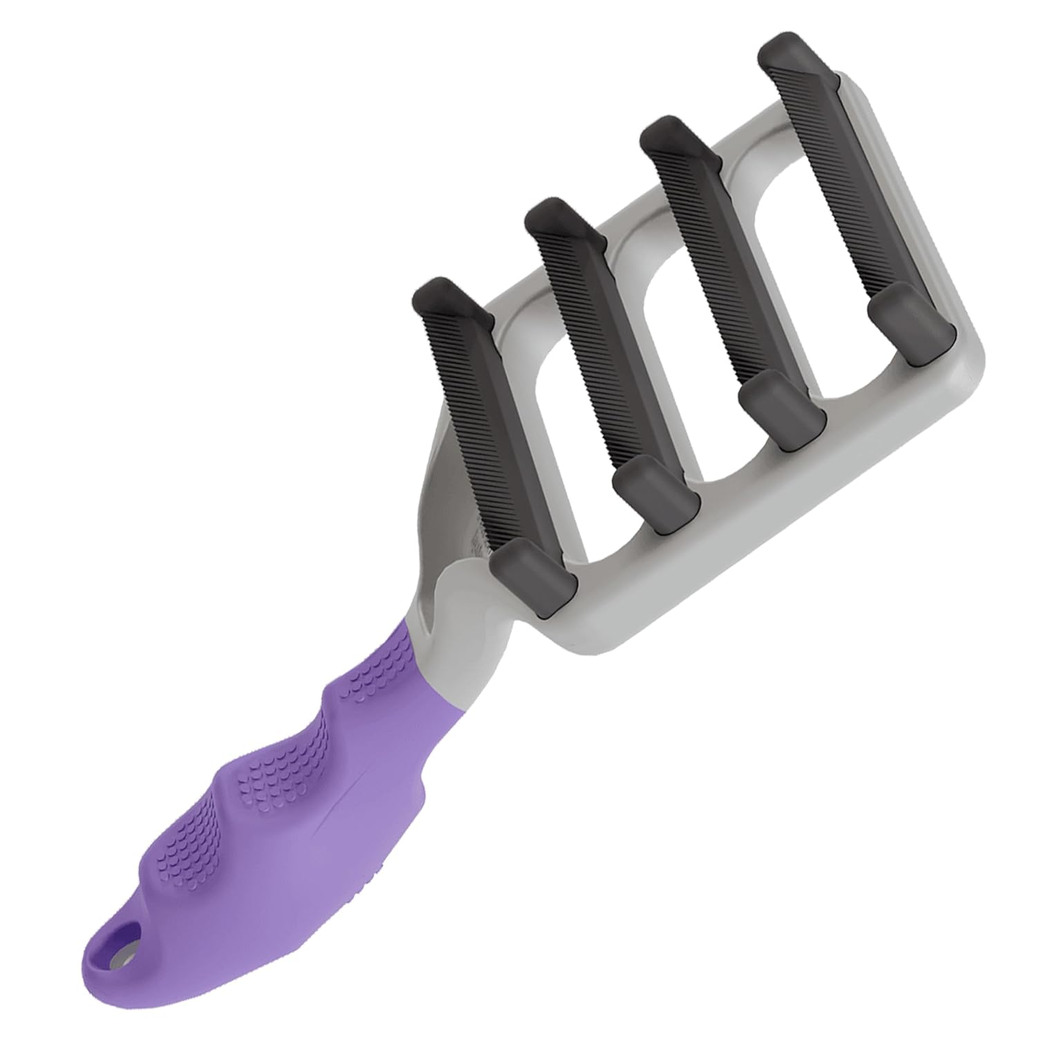 FUR4 deShedding Cat Brush for Long Hair Cats - Gentle Grooming Tool