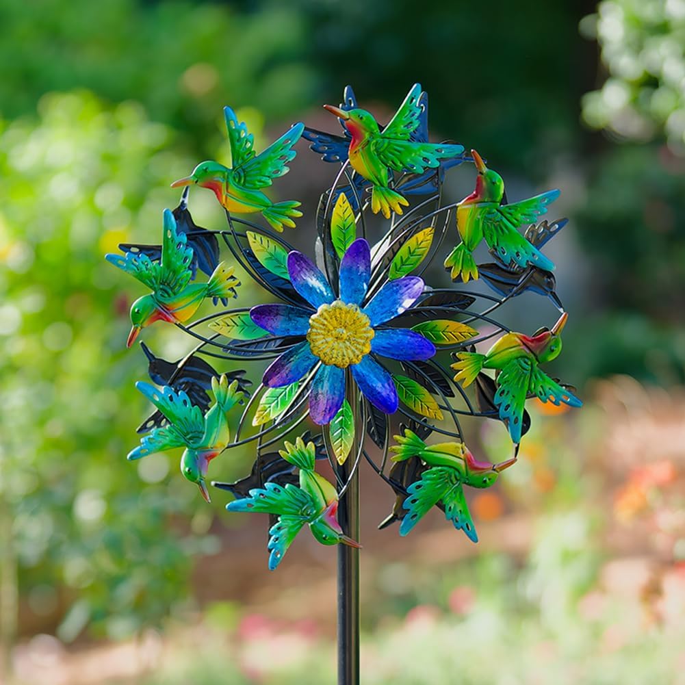 Hummingbird Wind Spinner for Yard Lawn Garden Decor