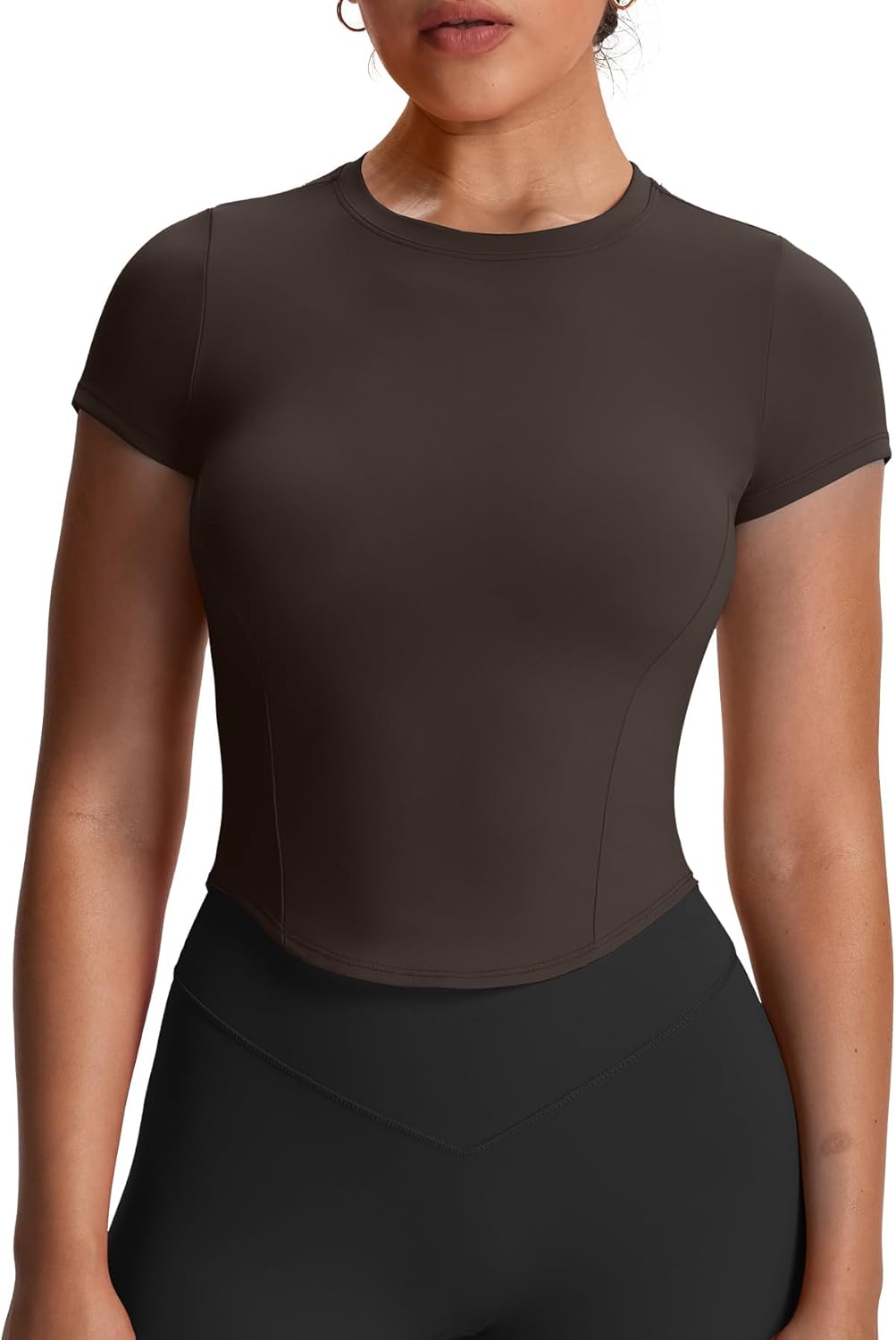 Aoxjox Women's Short Sleeve T-Shirts for Gym and Yoga