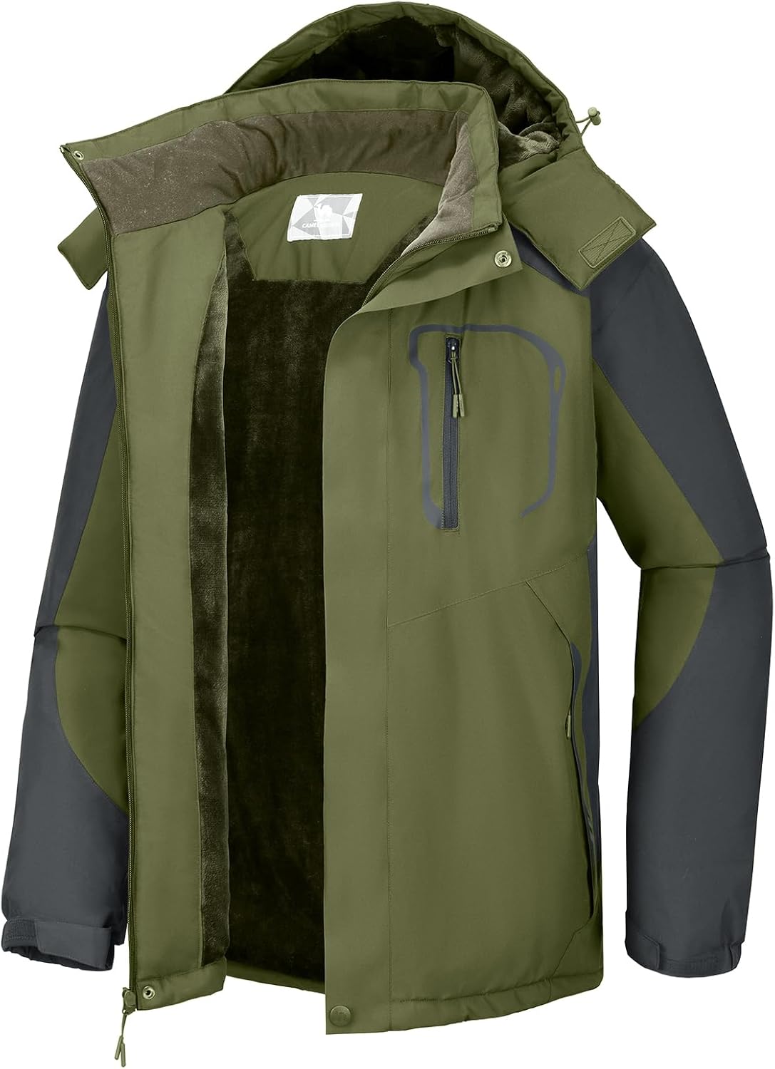CAMEL CROWN Men's Ski Snow Jacket: Waterproof & Windproof Coat