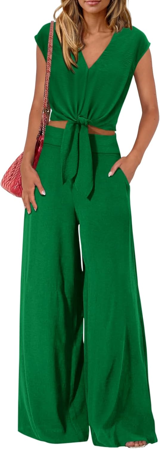 PRETTYGARDEN Women's Summer 2 Piece Outfits for Casual Chic