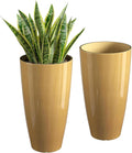 21 inch Tall Planters for Outdoor & Indoor Plants - Pair of Sturdy
