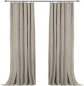 100% Blackout Shield Full Blackout Curtains 50W x 84L - Faux Linen