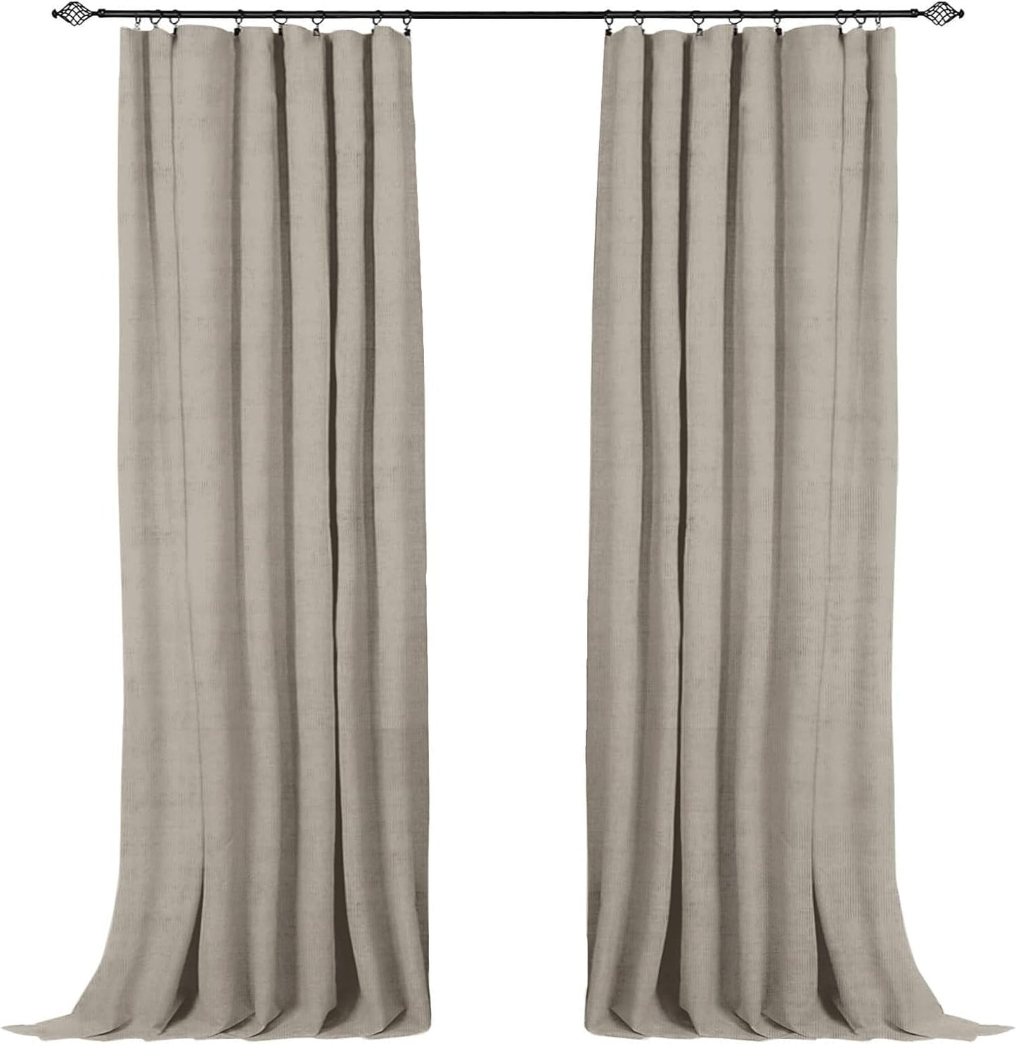 100% Blackout Shield Blackout Curtains for Bedroom 84 in Length