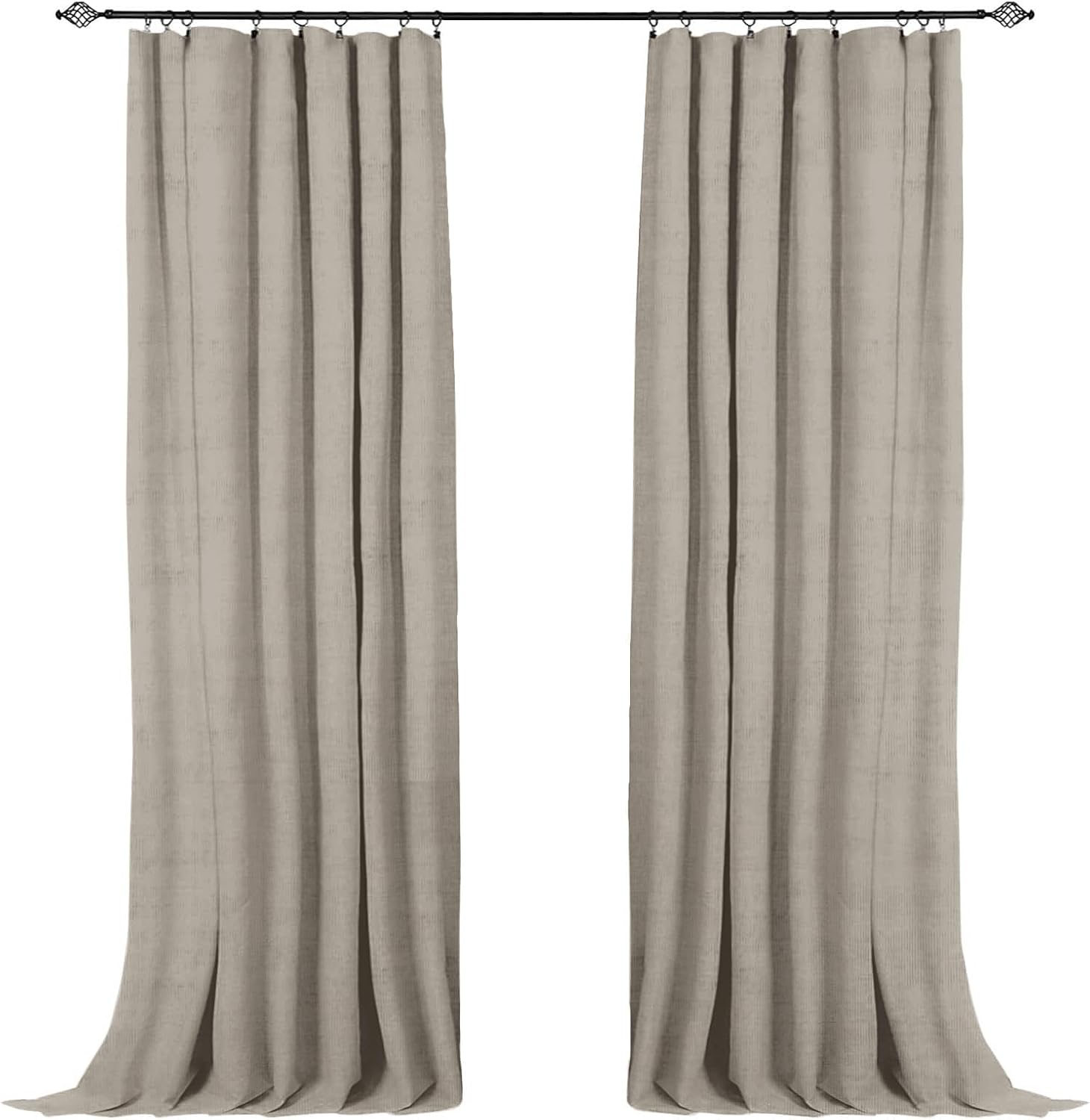 100% Blackout Shield Blackout Curtains for Bedroom 84 in Length