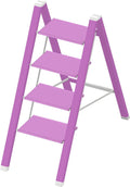 4 Step Lightweight Folding Ladder for Home - Stable 330 lb Capacity