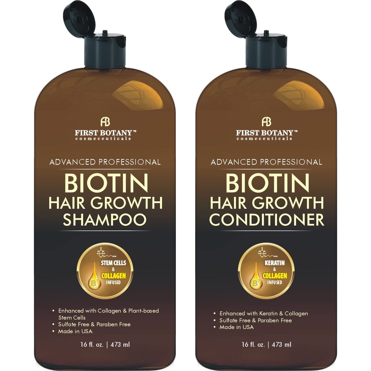Biotin Hair Growth Shampoo x2 - Thickening Formula