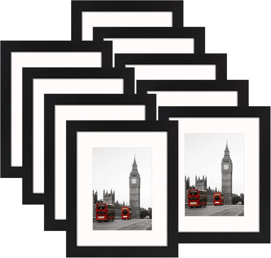 8x10 Picture Frame Set of 9 for Stylish Home Display