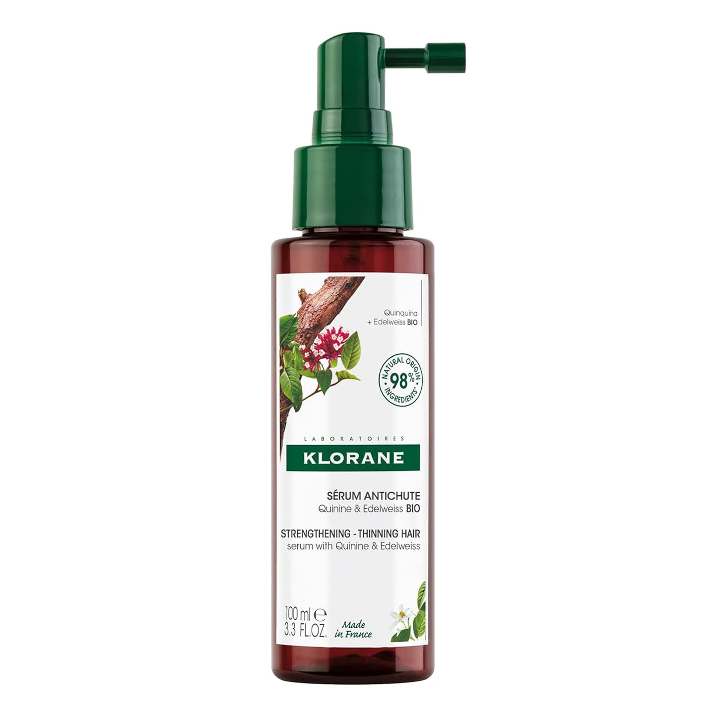 Klorane Quinine Serum for Thinning Hair - 3.3 fl. oz. Bottle