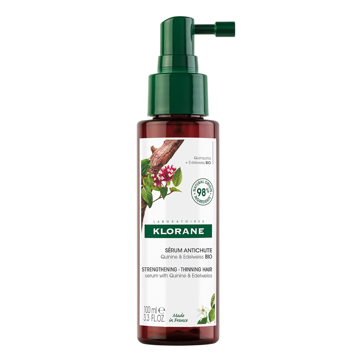Klorane Quinine Serum for Thinning Hair - 3.3 fl. oz. Bottle
