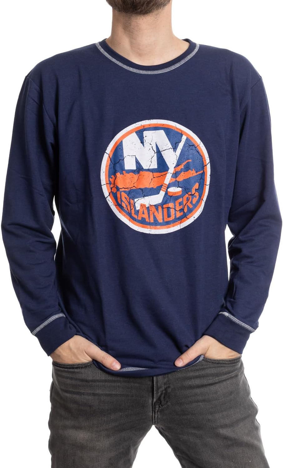 Officially Licensed NHL Long Sleeve Raglan Shirt for Fans