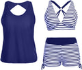 Yonique 3 Piece Tankini Swimsuit Set - Athletic Coverage