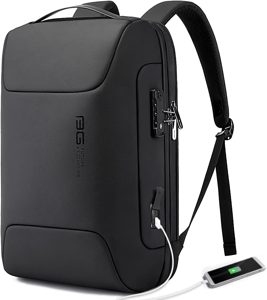 BANGE Anti Theft Business Backpack for 15.6 Inch Laptop