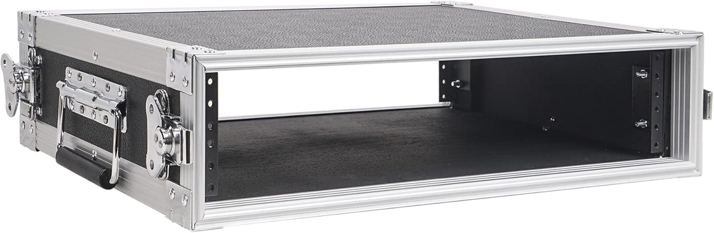 Sound Town 2U PA/DJ Rack Case for Ultimate Gear Protection